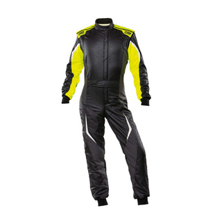 OMP Rennoverall TECNICA EVO MY21 Schwarz/Gelb (FIA)
