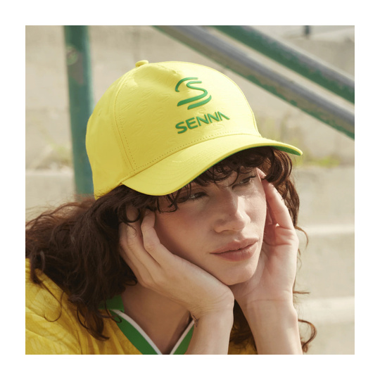 Ayrton Senna Collection 2026 Cap Debossed Logo gelb