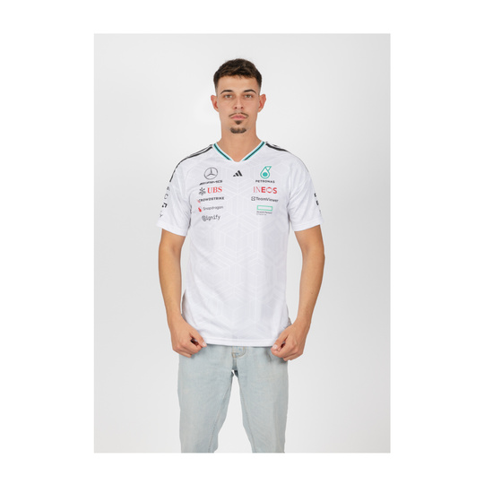 Mercedes AMG F1 2026 T-Shirt Authentic Team weiß