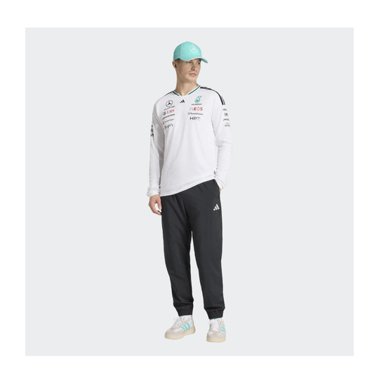 Mercedes AMG F1 2026 Langarmshirt Authentic Team weiß