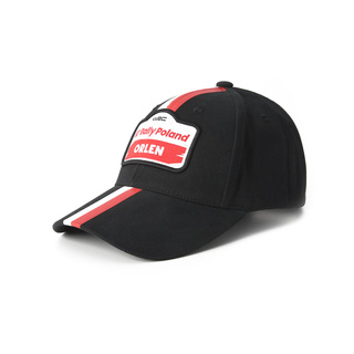 Rally Poland WRC Kinder-Cap Stripe schwarz