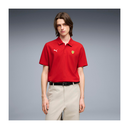 Scuderia Ferrari F1 2026 Poloshirt Logo rot