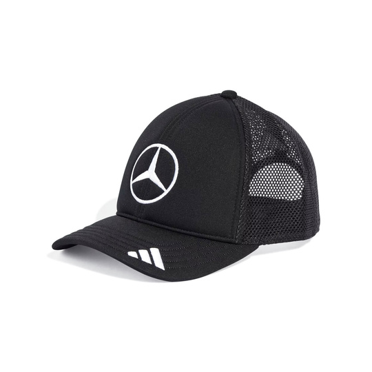Mercedes AMG F1 2025 Herren Kappe Star Trucker Schwarz