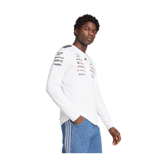 Mercedes AMG F1 Team Langarmshirt weiß