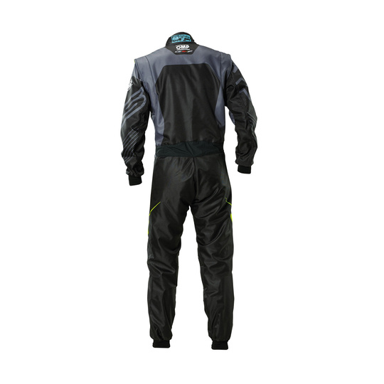 OMP Kinder-Kartanzug KS-2X Art schwarz/gelb (FIA)