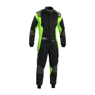 Sparco Rennoverall FUTURA Schwarz-Grün (FIA)