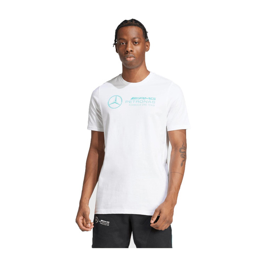 Mercedes AMG F1 2025 Herren T-Shirt Logo Weiß