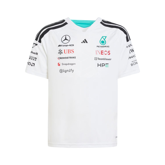 Mercedes AMG F1 2026 Kinder-T-Shirt Team weiß