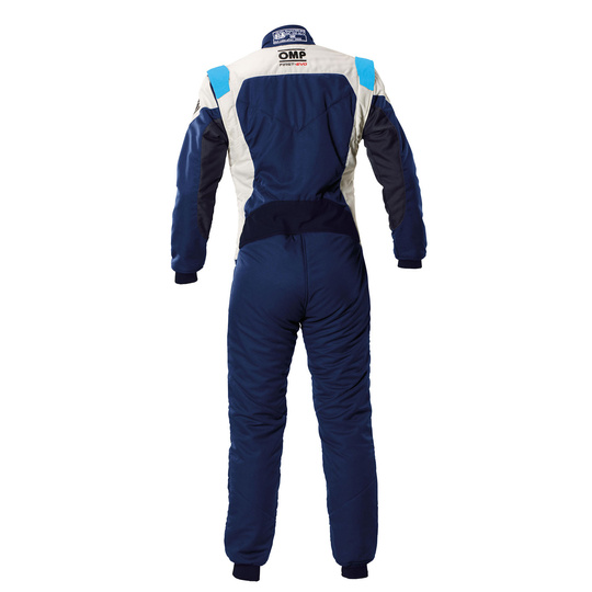 OMP Rennoverall FIRST EVO MY25 Marineblau-Weiß (FIA)