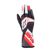 Alpinestars Karthandschuh TECH-1 K RACE V2 GRAPH Weiß-Rot