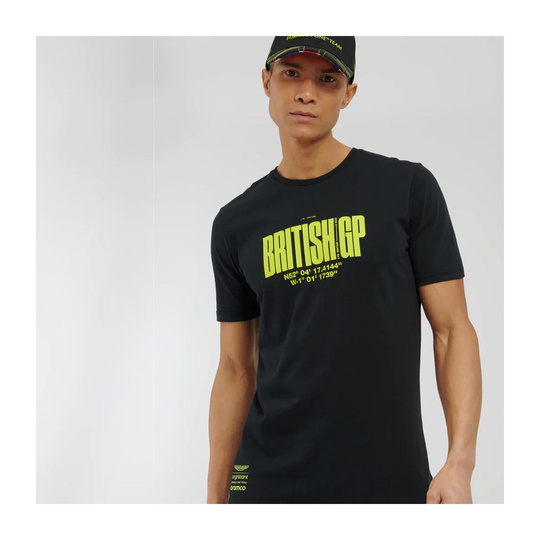 Aston Martin F1 Herren T-shirt Silverstone Schwarz