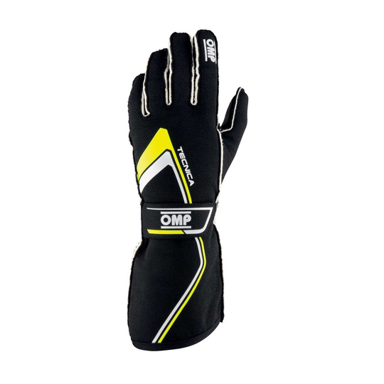 OMP Handschuhe Tecnica MY21 schwarz/gelb (FIA)