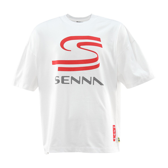 Ayrton Senna F1 2025 Herren T-Shirt Double S Oversize