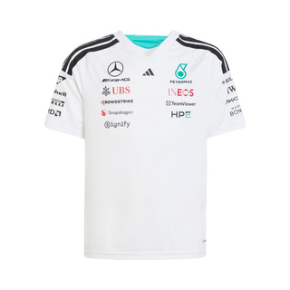 Mercedes AMG F1 2026 Kinder-T-Shirt Team weiß
