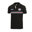 Herren Poloshirt Sparco Martini Stripe schwarz 