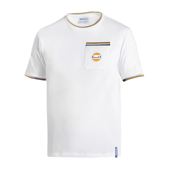 Herren T-shirt Sparco GULF pocket Weiß