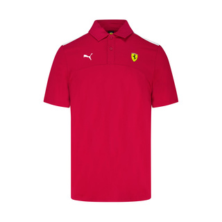 Ferrari F1 2025 Herren Polo Logo Rot