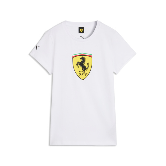 Scuderia Ferrari F1 2026 Damen T-Shirt Large Logo weiß