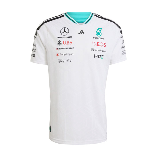 Mercedes AMG F1 2026 T-Shirt Authentic Team weiß