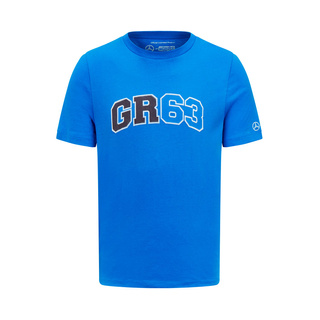 Mercedes AMG F1 George Russell T-Shirt Logo blau