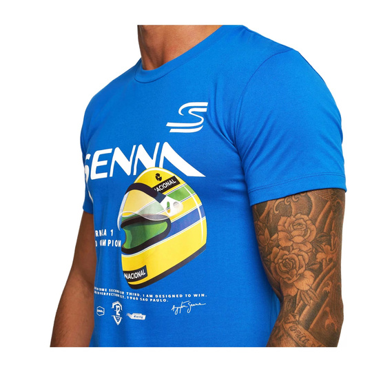 Ayrton Senna F1 2025 Herren T-Shirt Helmet Graphic