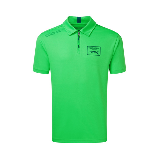 Aston Martin Racing 2026 Team Poloshirt Racing fluo grün