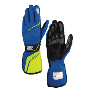 OMP Handschuh TECNICA Blau-Gelb (FIA)