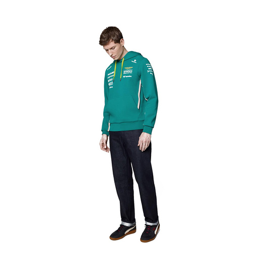 Aston Martin F1 2025 Herren Kapuzensweatjacke Team