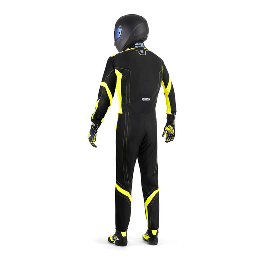 Sparco Kartoverall THUNDER Schwarz-Gelb (FIA)