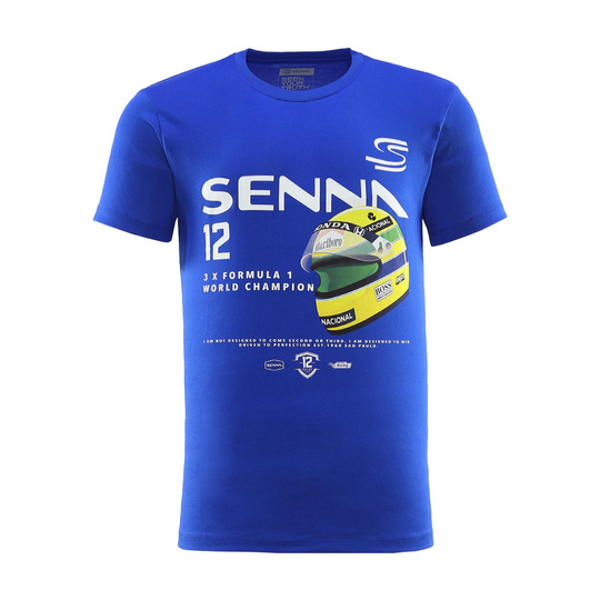 Ayrton Senna F1 2025 Herren T-Shirt Helmet Graphic