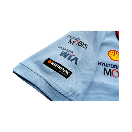 Hyundai Motorsport 2025 Herren Polohemd Team Blau