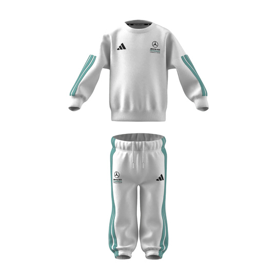 Mercedes AMG F1 2026 Jogginganzug für Babys DNA Weiß