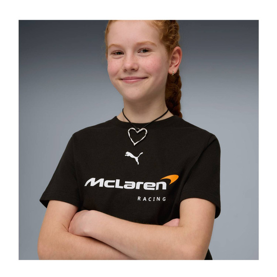McLaren F1 2026 Kinder T-Shirt Large Logo Schwarz