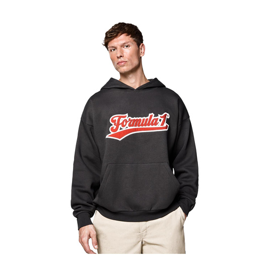 Formula 1 2025 Herren Kapuzenpullover Heritage Graphic Schwarz