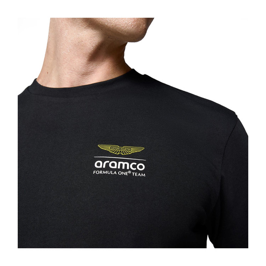 Aston Martin F1 2025 Herren T-Shirt Wireframe Graphic