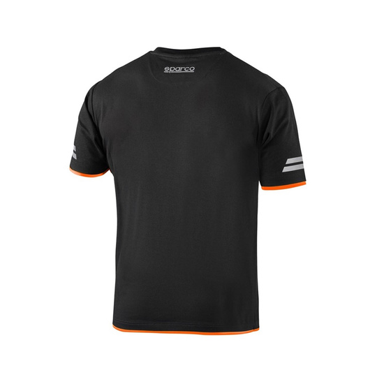 Sparco T-Shirt Tech schwarz/orange