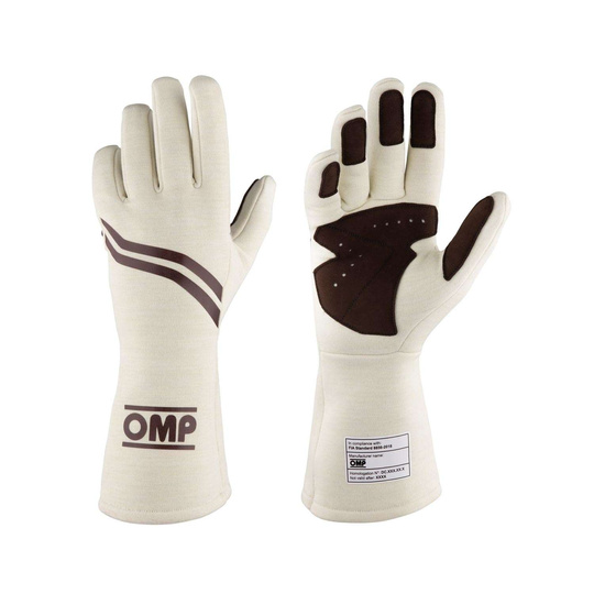 OMP Handschuh DIJON MY25 Creme (FIA)