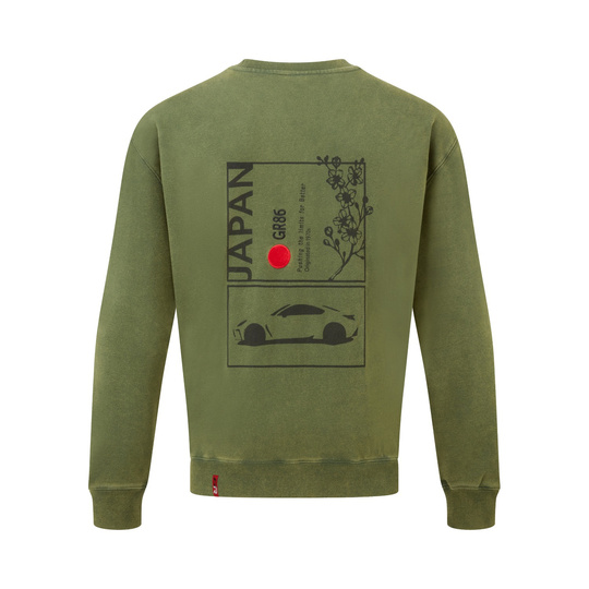 Toyota Gazoo Racing 2026 Sweatshirt Japan grün