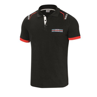 Sparco Poloshirt Martini Logo schwarz