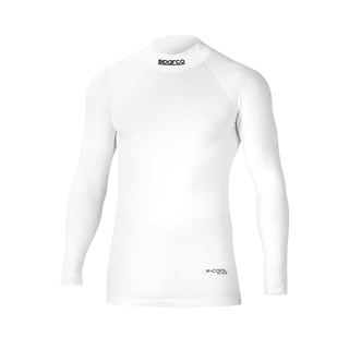 Sparco Unterziehshirt mit Rollkragen Shield Tech MY22 weiß (FIA)