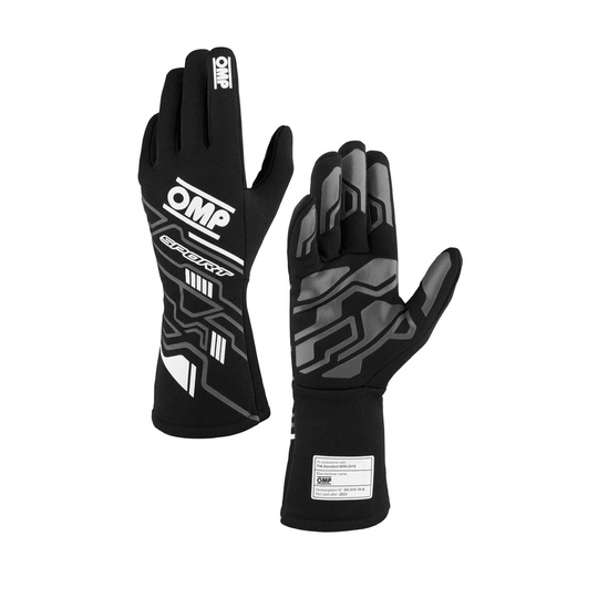 OMP Handschuh SPORT MY25 Schwarz (FIA)