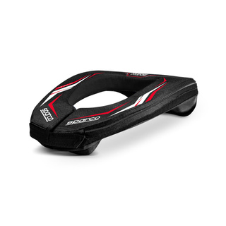 Sparco Kinder Kartschutzkragen K-Ring Schwarz-Rot