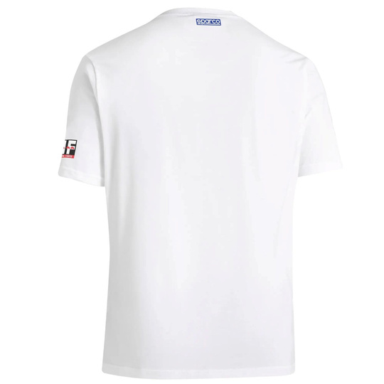 Sparco T-Shirt Lancia HF Fulvia Logo weiß