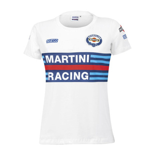 Sparco Damen T-Shirt Martini Racing weiß