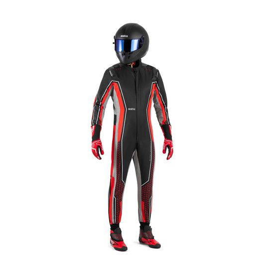 Sparco Kartoverall Superleggera-K Schwarz-Rot (FIA)