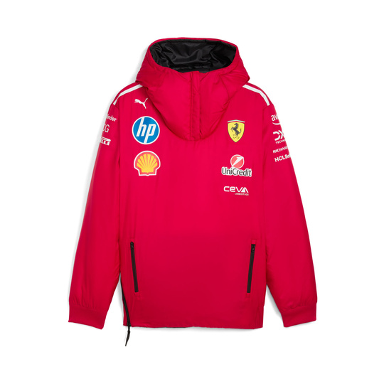Scuderia Ferrari F1 2025 Herren Team Gepolsterte Doppelseitige Jacke