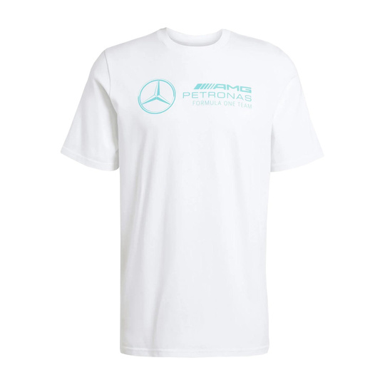 Mercedes AMG F1 2025 Herren T-Shirt Logo Weiß
