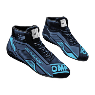 OMP Fahrerschuh SPORT MY22 Schwarz-Blau (FIA)