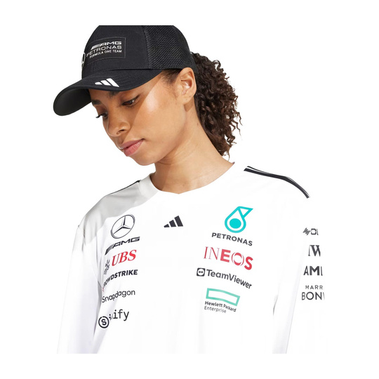Mercedes AMG F1 2025 Herren Kappe Logo Trucker Schwarz