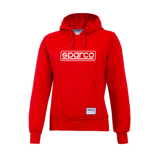 Sparco Damen Kapuzensweatjacke FRAME Rot